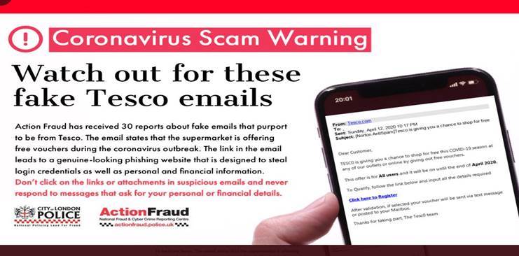 Scam email image
