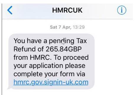 Scam Text Message